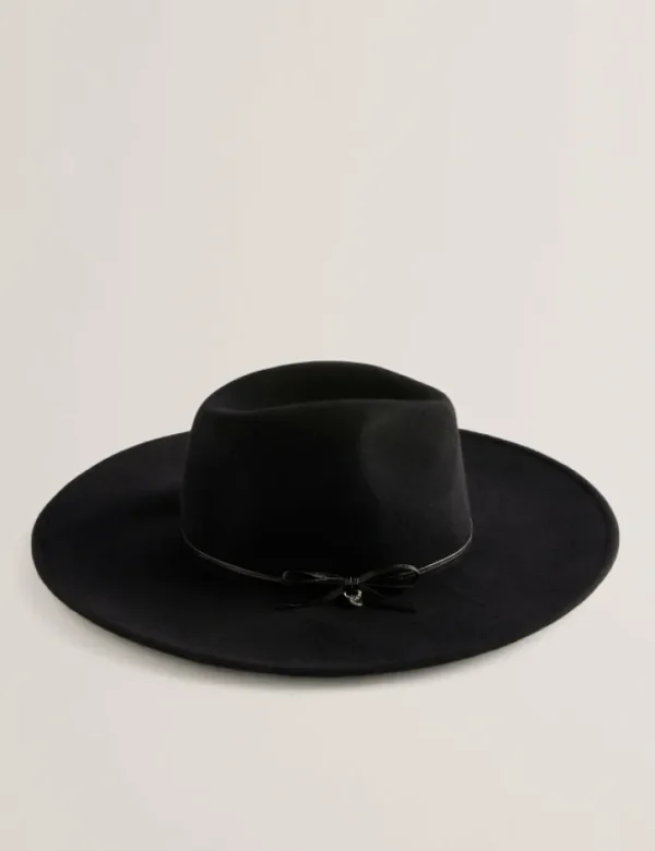 Abbiiio Bow Detail Pure Wool Fedora Hat<Ted Baker Best