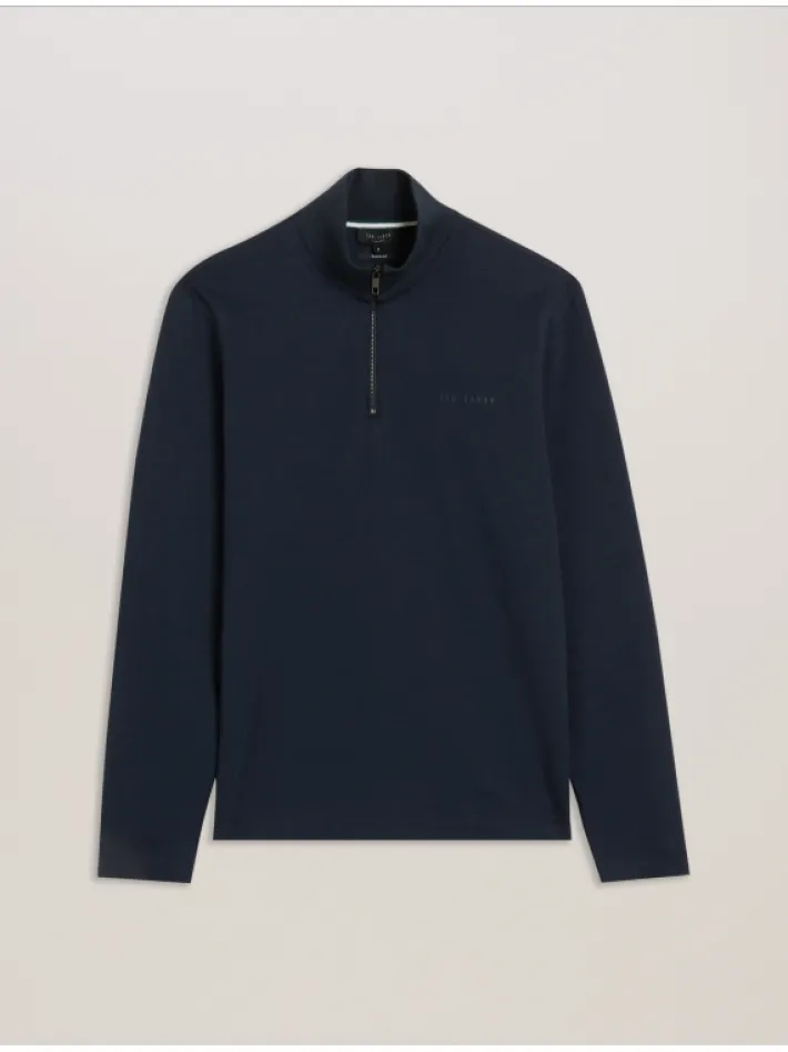 actos_branded_half_zip_co_6.webp Actos Branded Half Zip Cotton Blend Sweatshirt<Ted Baker Best Sale