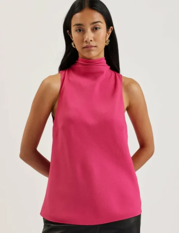 Anini Textured High Neck Sleeveless Top<Ted Baker Fashion