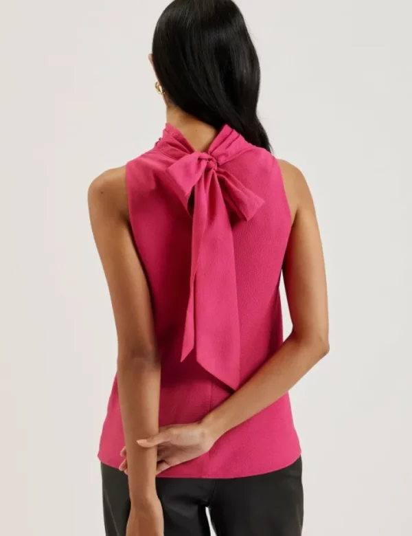 Anini Textured High Neck Sleeveless Top<Ted Baker Fashion