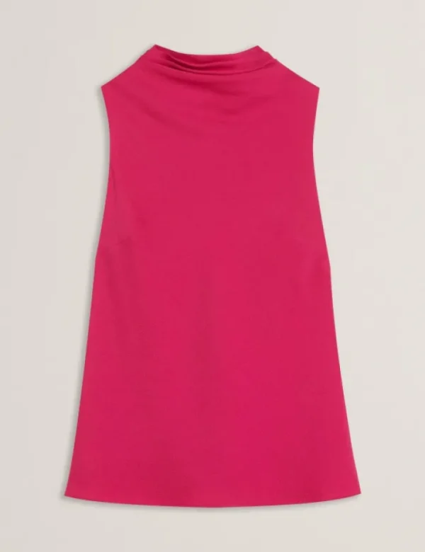 Anini Textured High Neck Sleeveless Top<Ted Baker Fashion