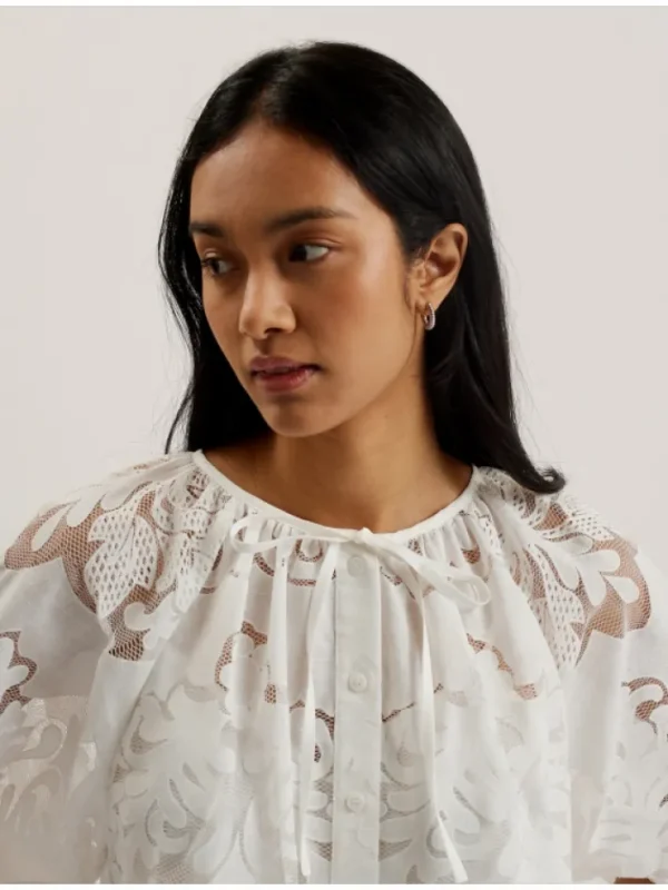 Bacina Lace 3/4 Balloon Sleeve Blouse<Ted Baker Hot
