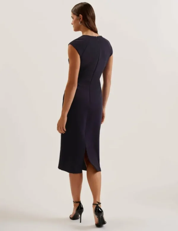 Bayree Folded Neckline Pencil Midi Dress<Ted Baker Sale