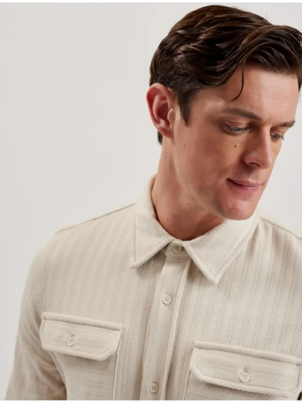 Belza Textured Cotton Utility Pocket Overshirt<Ted Baker Online