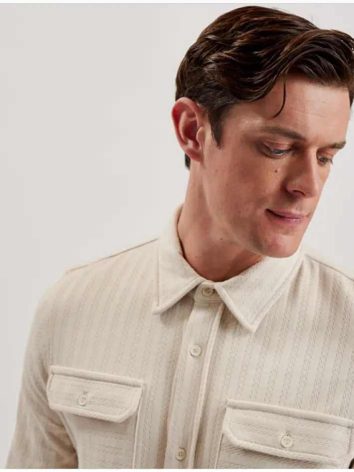 belza_textured_cotton_uti_3-1.webp Belza Textured Cotton Utility Pocket Overshirt<Ted Baker Online
