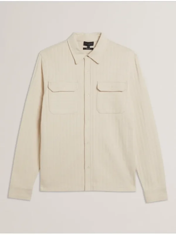 Belza Textured Cotton Utility Pocket Overshirt<Ted Baker Online