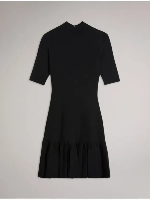 Canddy Pleated Hem Bodycon Knit Mini Dress<Ted Baker Fashion