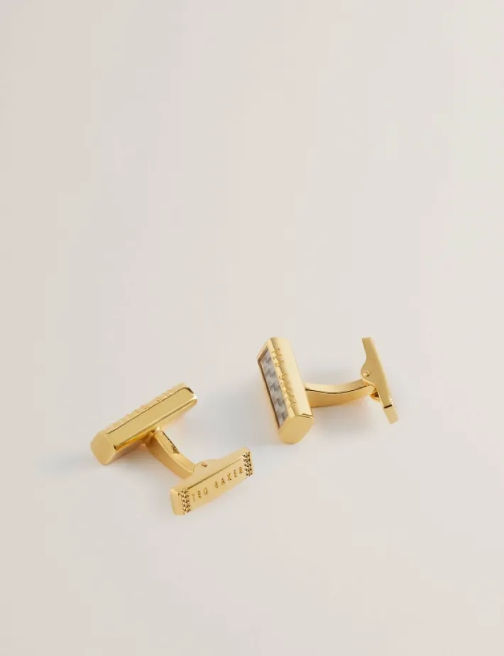 carbie_carbon_fibre_bar_m_1.webp Carbie Carbon Fibre Bar Metal Cufflinks<Ted Baker Cheap