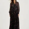 Ceiba Floral Print Pleated Maxi Shirt Dress<Ted Baker Flash Sale