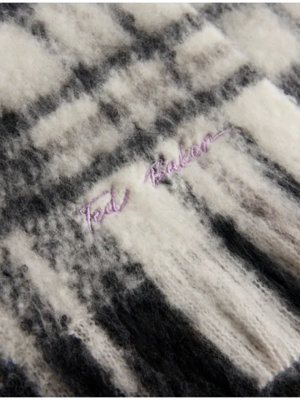 Chellis Checked Fringed Edge Woven Scarf<Ted Baker Discount