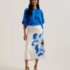 Cherika Batwing Short Sleeve Satin Blouse<Ted Baker Best Sale