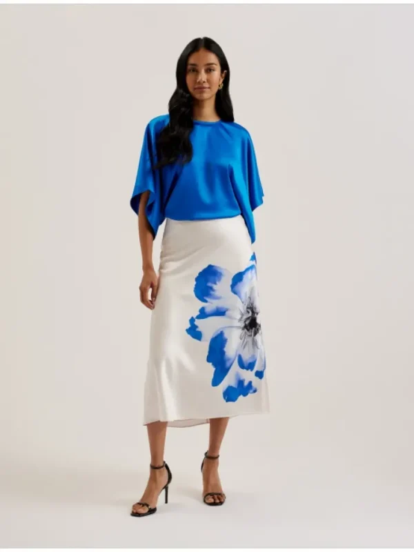 Cherika Batwing Short Sleeve Satin Blouse<Ted Baker Best Sale