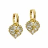 Cherise Crystal Cluster Heart Huggie Drop Earrings<Ted Baker Cheap