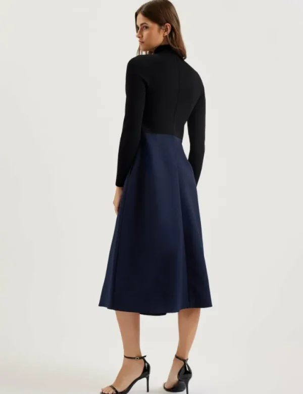 Chira Knit Bodice Midi Dress With Wrap Skirt<Ted Baker Flash Sale