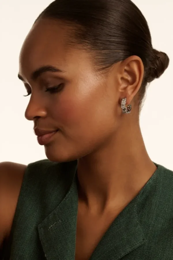 Clarence Crystal Cluster Hoop Earrings<Ted Baker Cheap