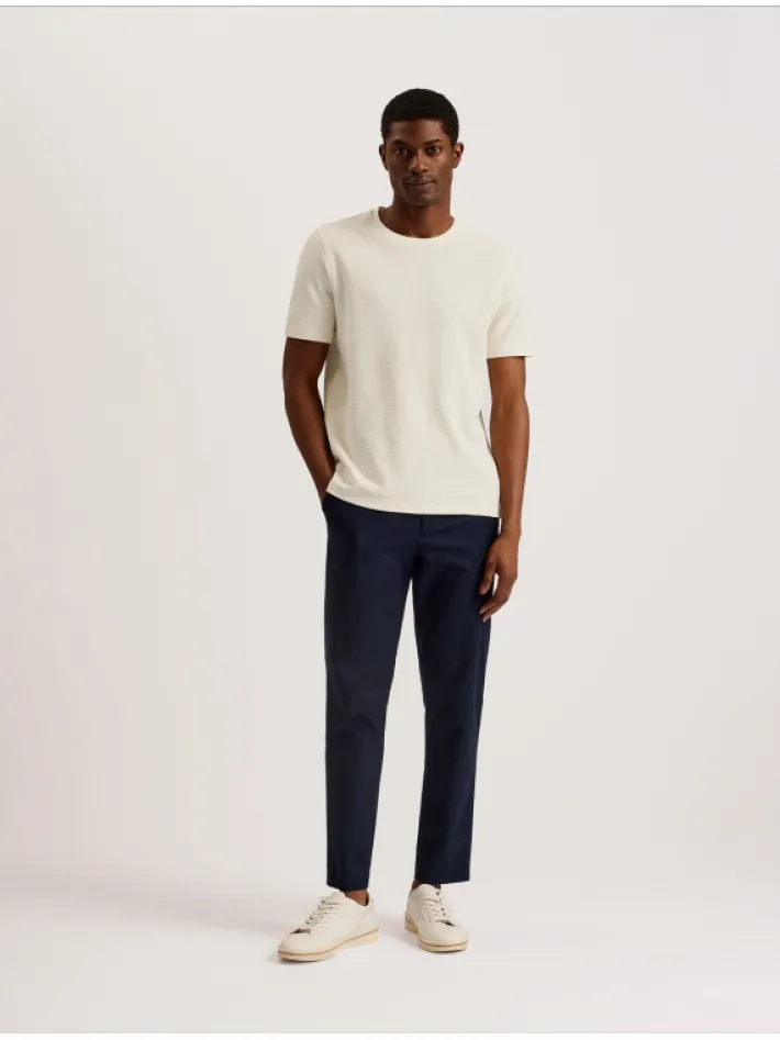 curlys_short_sleeve_regul_3.webp Curlys Short Sleeve Regular Textured T-Shirt<Ted Baker Cheap