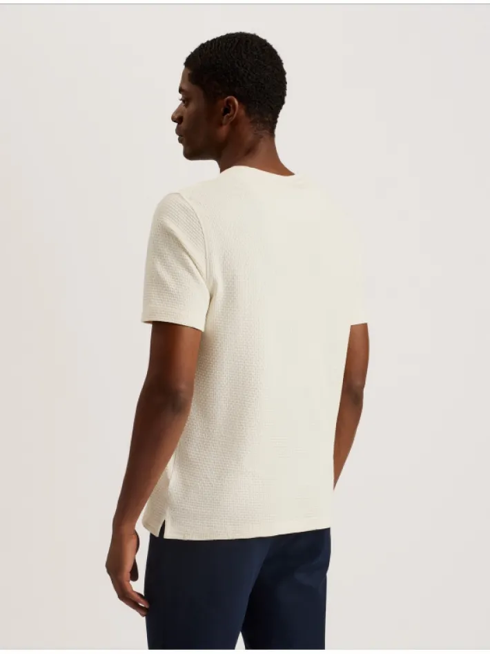 curlys_short_sleeve_regul_4.webp Curlys Short Sleeve Regular Textured T-Shirt<Ted Baker Cheap
