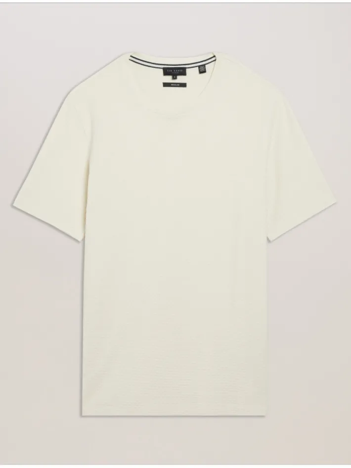 curlys_short_sleeve_regul_6.webp Curlys Short Sleeve Regular Textured T-Shirt<Ted Baker Cheap