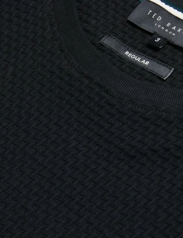 Curlys Short Sleeve Textured T-shirt<Ted Baker Best Sale
