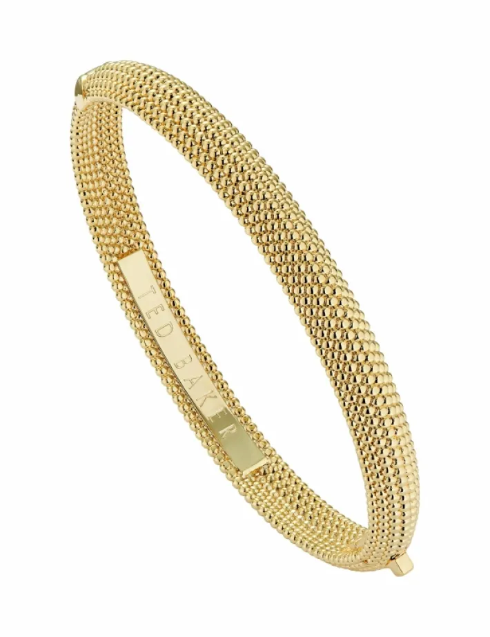 dotett_dotted_texture_hin_0.webp Dotett Dotted Texture Hinged Bangle Bracelet<Ted Baker Outlet