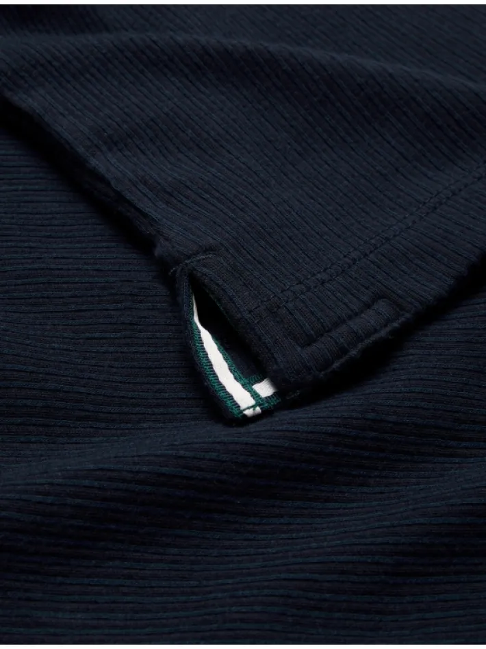 elgrave_ribbed_cotton_zip_5.webp Elgrave Ribbed Cotton Zip Neck Polo Shirt<Ted Baker Flash Sale