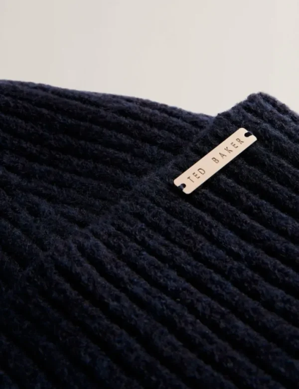 Emilyya Ribbed Knit Fluffy Bobble Hat<Ted Baker Online
