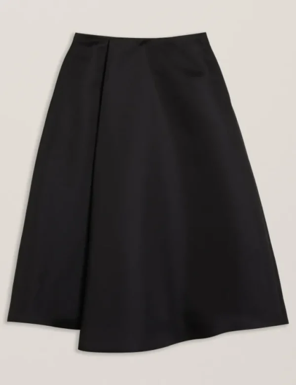 Erva Asymmetric Satin Wrap Midi Skirt<Ted Baker Fashion