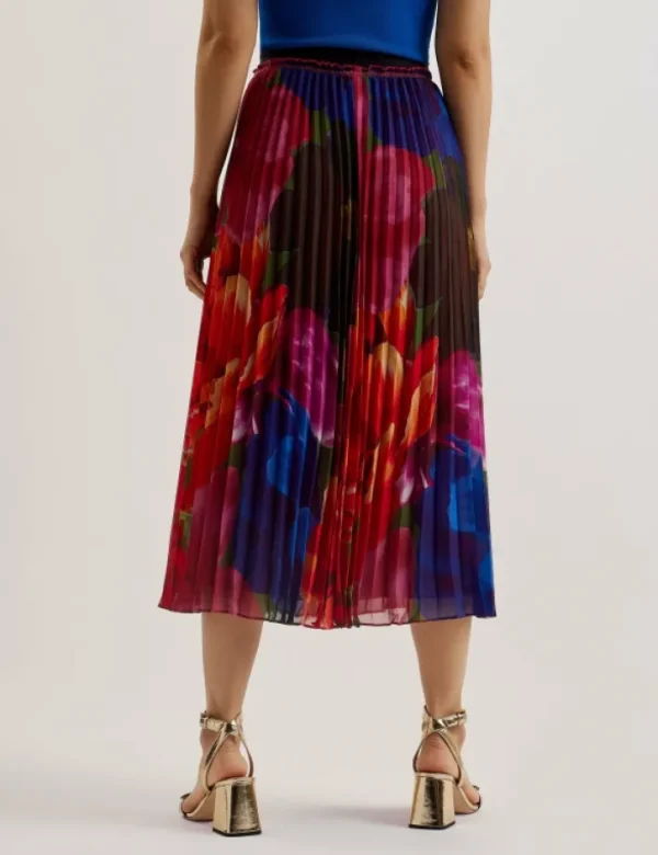 Evola Printed Pleated Midi Skirt<Ted Baker Outlet