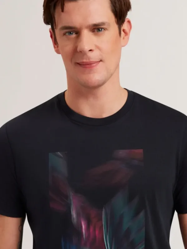 Fether Short Sleeve Printed Regular T Shirt<Ted Baker Flash Sale