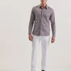 Frestin Geometric Pattern Slim Long Sleeve Shirt<Ted Baker Cheap