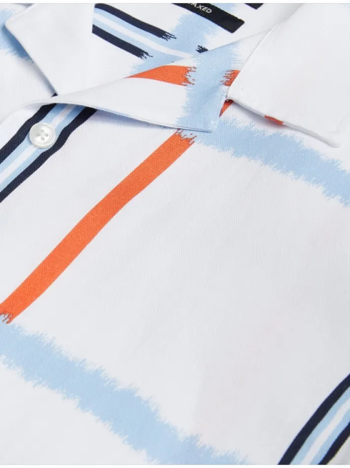gardon_check_print_relaxe_5.webp Gardon Check Print Relaxed Short Sleeve Shirt<Ted Baker Shop
