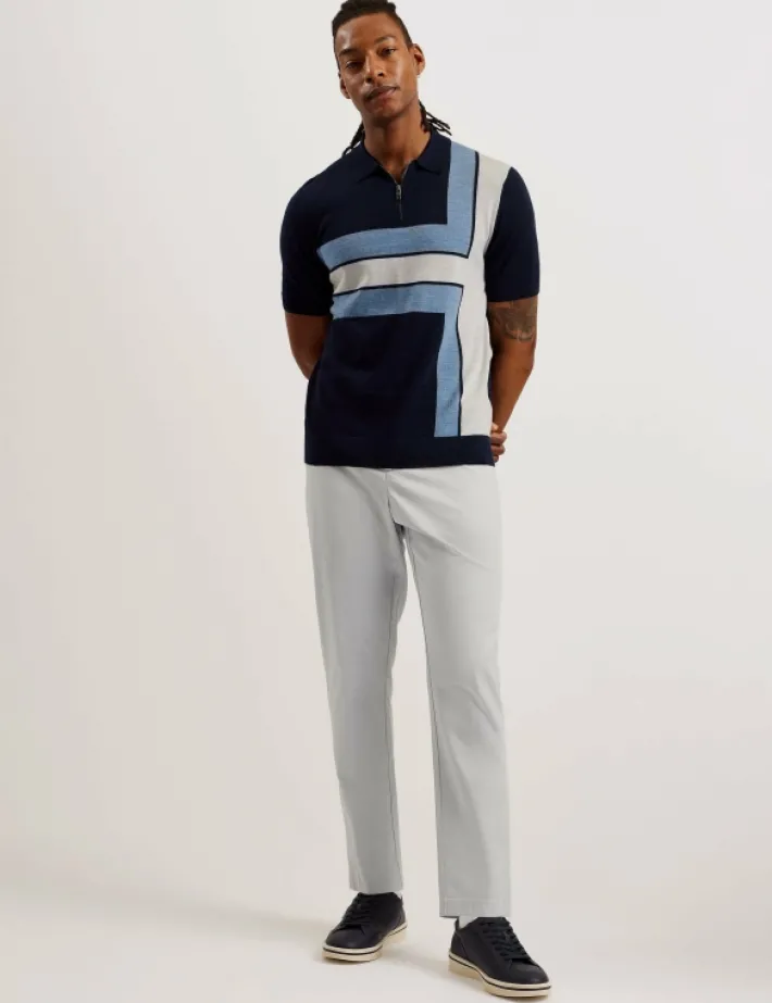 haybrn_regular_fit_textur_0-4.webp Haybrn Regular Fit Textured Chino Trouser<Ted Baker Hot