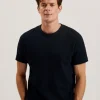 Heynes Ribbed Cotton Crew Neck T-Shirt<Ted Baker Sale