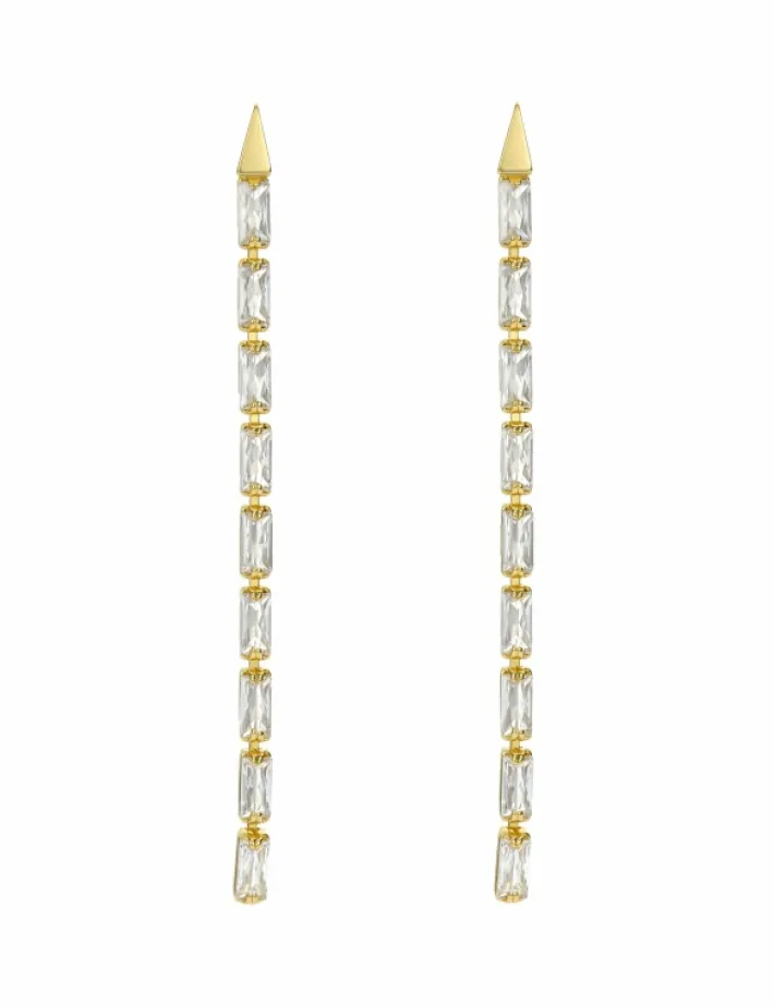 isalie_baguette_crystal_l_2-1.webp Isalie Baguette Crystal Long Drop Earrings<Ted Baker Clearance