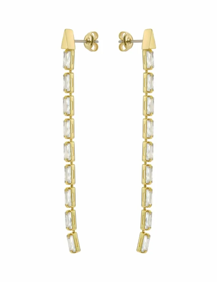 isalie_baguette_crystal_l_3-1.webp Isalie Baguette Crystal Long Drop Earrings<Ted Baker Clearance