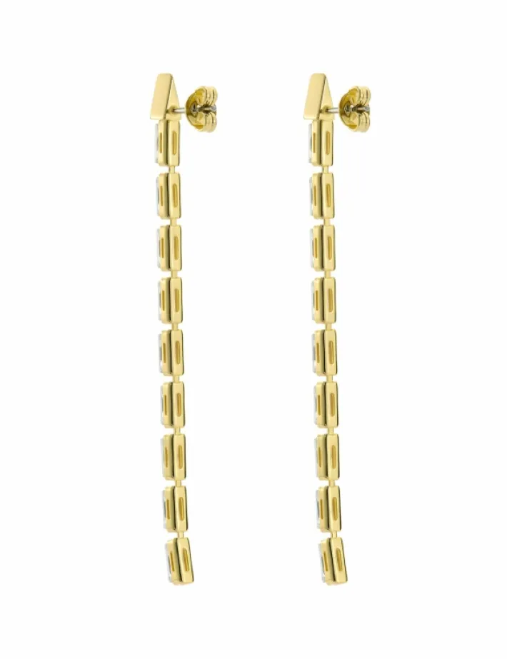 isalie_baguette_crystal_l_5.webp Isalie Baguette Crystal Long Drop Earrings<Ted Baker Clearance