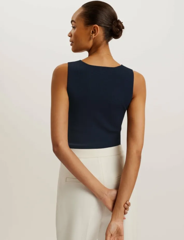 josiiy_vneck_slim_fit_sle_4.webp Josiiy V-Neck Slim Fit Sleeveless Knit Top<Ted Baker New