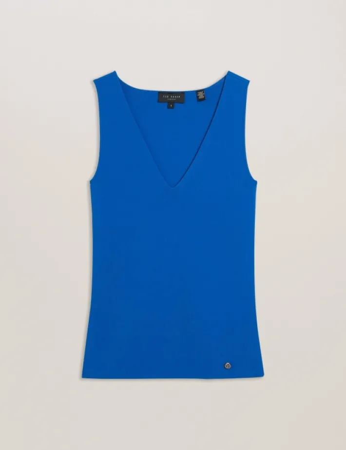 josiiy_vneck_slim_fit_sle_6-1.webp Josiiy V-Neck Slim Fit Sleeveless Knit Top<Ted Baker Hot