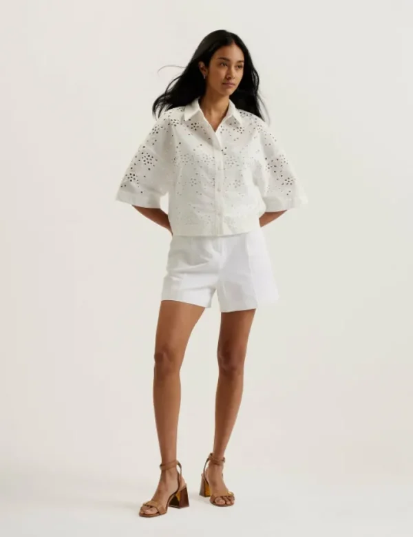 Kilkis Broderie Cropped Shirt<Ted Baker Store