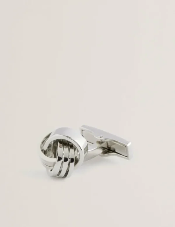 Knoted Knotted Shiny Metal Cufflinks<Ted Baker Flash Sale