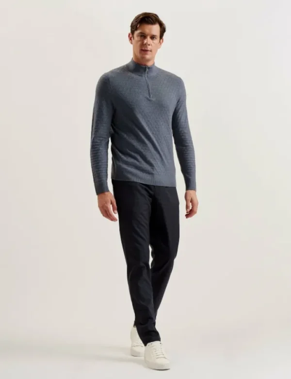 Kurnle T Knit Half Zip Funnel Neck Jumper<Ted Baker Flash Sale