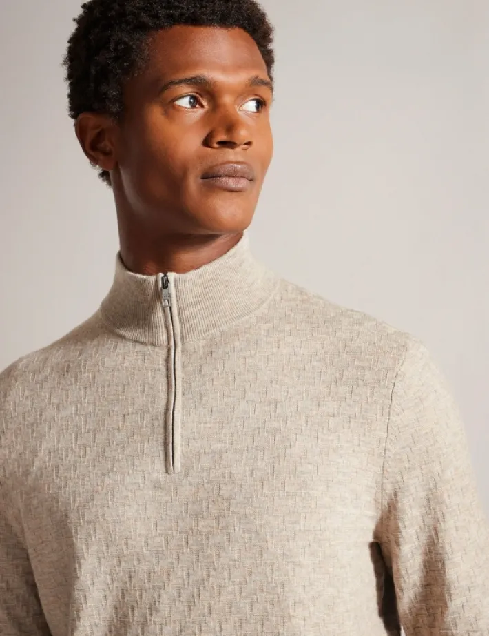 kurnle_t_knit_half_zip_fu_1-1.webp Kurnle T Knit Half Zip Funnel Neck Jumper<Ted Baker Cheap