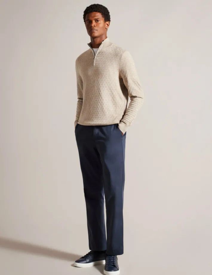 kurnle_t_knit_half_zip_fu_3-1.webp Kurnle T Knit Half Zip Funnel Neck Jumper<Ted Baker Cheap