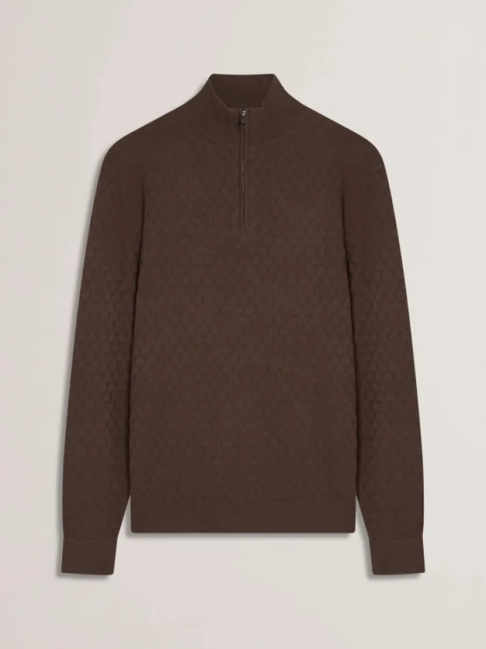 kurnle_t_knit_half_zip_fu_4-3.webp Kurnle T Knit Half Zip Funnel Neck Jumper<Ted Baker Discount