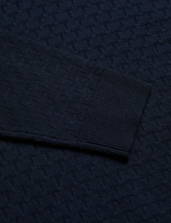kurnle_t_knit_half_zip_fu_5.webp Kurnle T Knit Half Zip Funnel Neck Jumper<Ted Baker Clearance