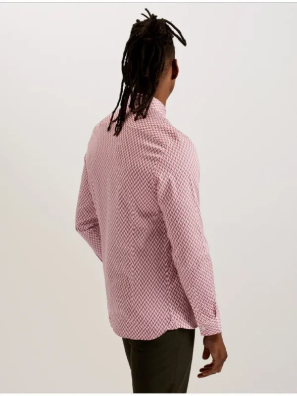 Laceby Geometric Print Long Sleeve Slim Shirt<Ted Baker Shop