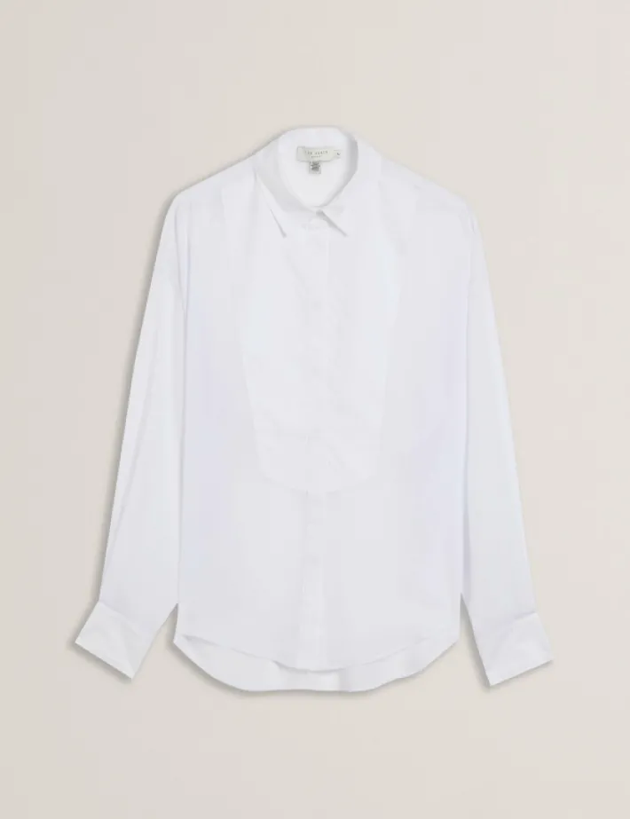 lechosa_bib_front_sheer_l_6.webp Lechosa Bib Front Sheer Long Sleeve Blouse<Ted Baker Cheap