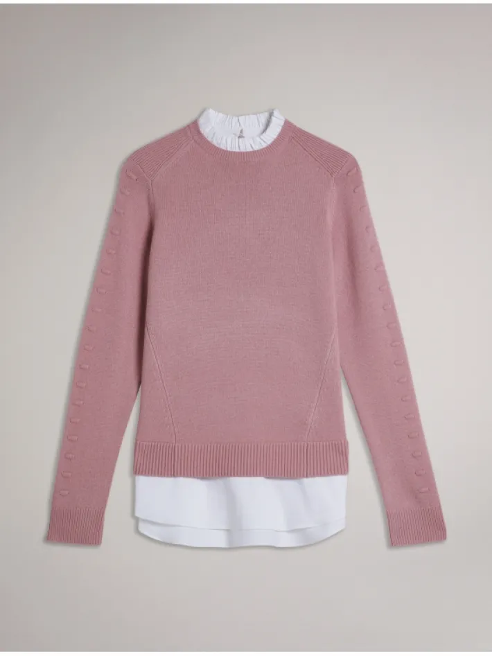 lissiah_bobble_detail_shi_6-1.webp Lissiah Bobble Detail Shirt Hem Knitted Jumper<Ted Baker Cheap