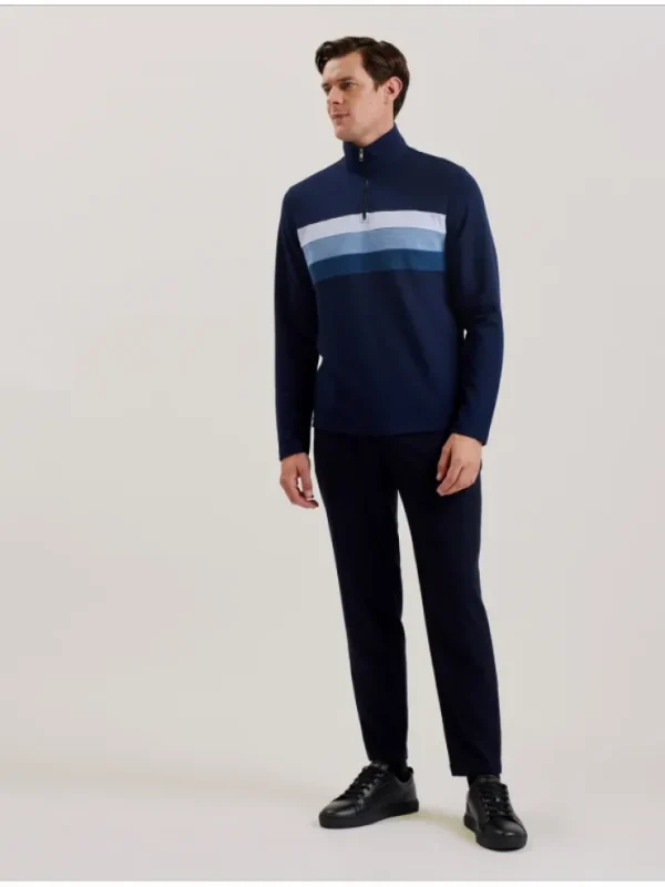 Longman Ombre Stripe Half-Zip Sweatshirt<Ted Baker Fashion