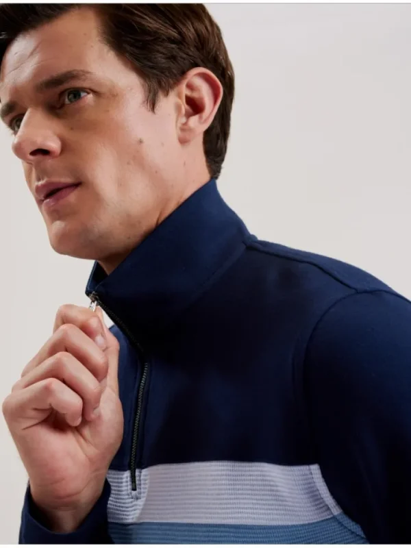 Longman Ombre Stripe Half-Zip Sweatshirt<Ted Baker Fashion